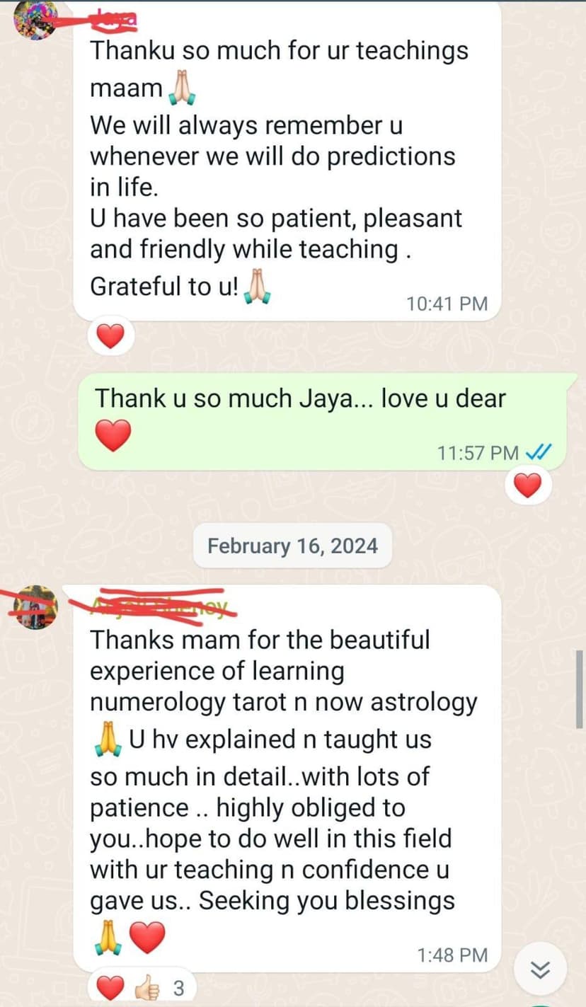 Learner WhatsApp feedback